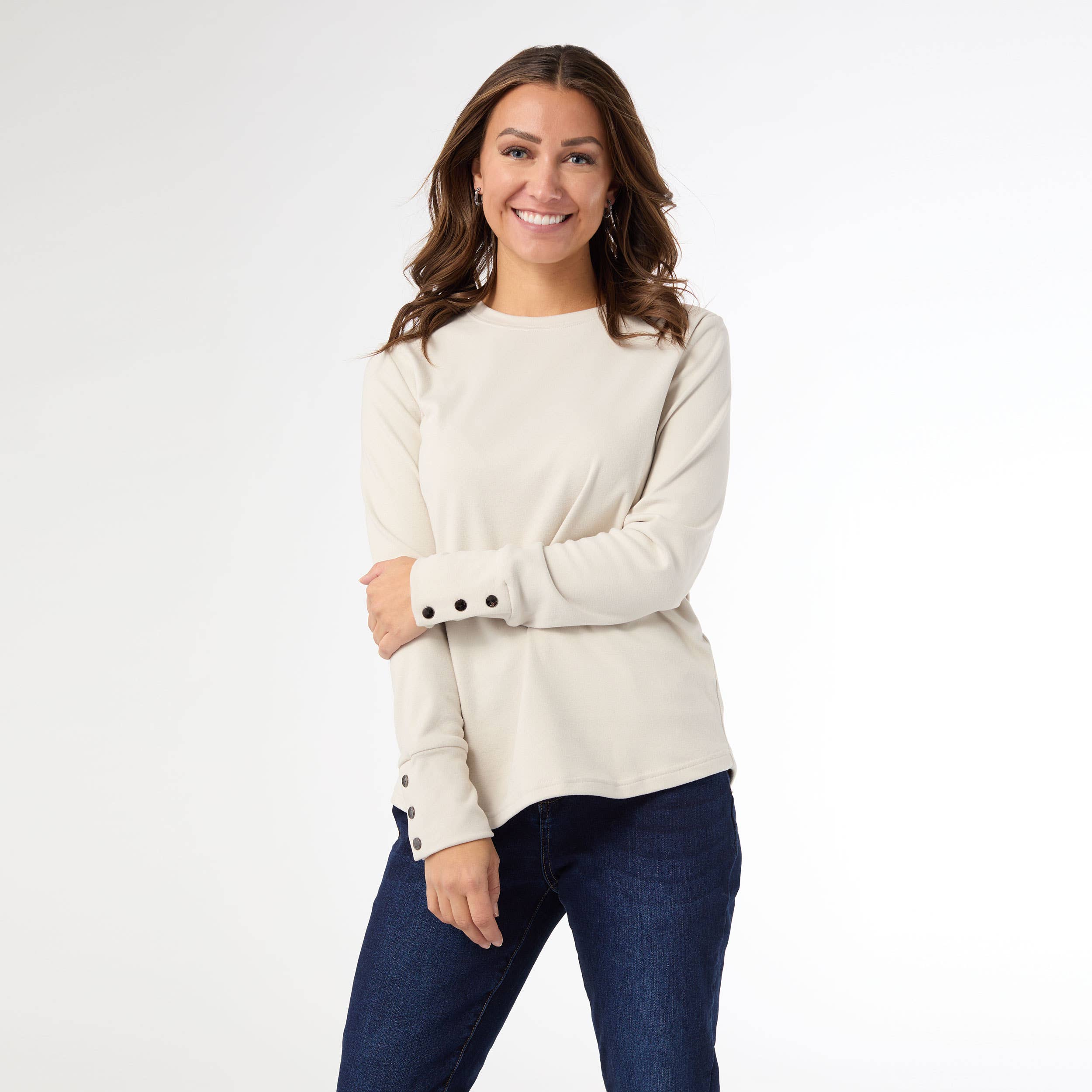 COCO + CARMEN - Wholesale Shirt - Women's - Alexis Super Soft Top with Snap Cuff4