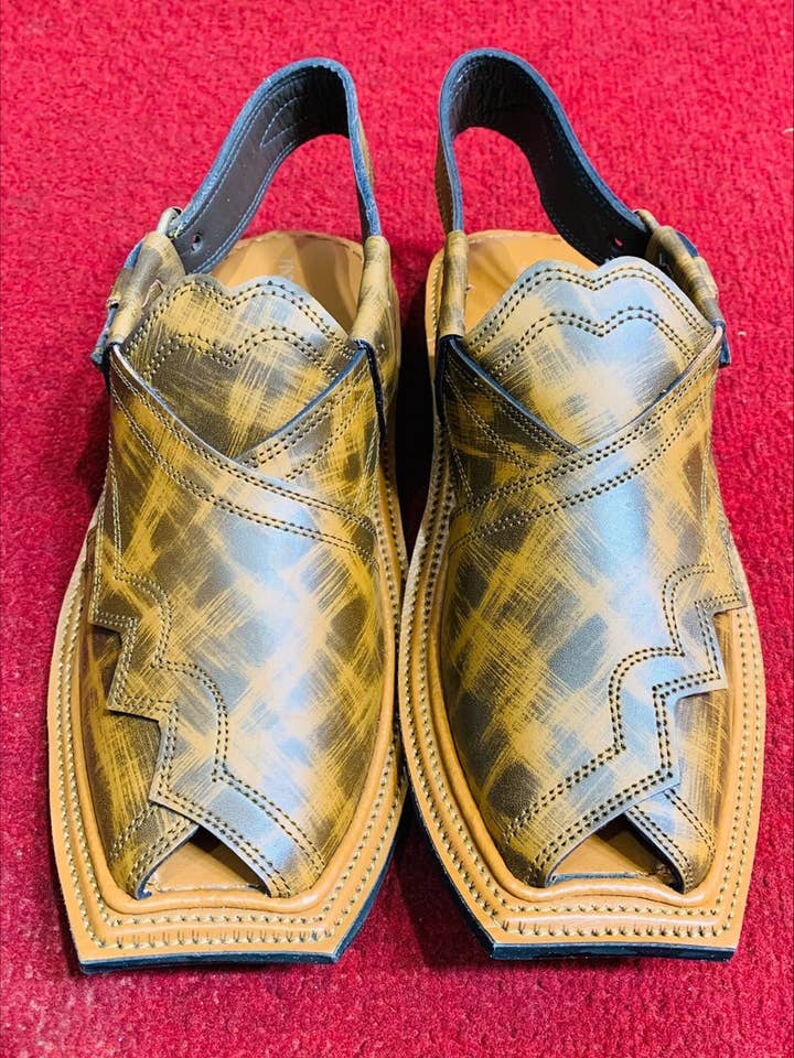 Unika snygga skor, tryckt Peshawari Chappal för wholesale av vintarust