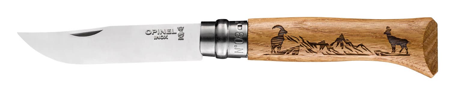 Opinel - Wholesale Pocket Knife/Holder - No.08 Animalia Stainless Steel Folding Knives5