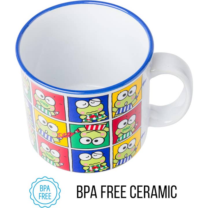 Innovarix – Großhandel Kaffeebecher – Sanrio Keroppi Posen Gitter Keramik Camper Tasse - 20 oz.5