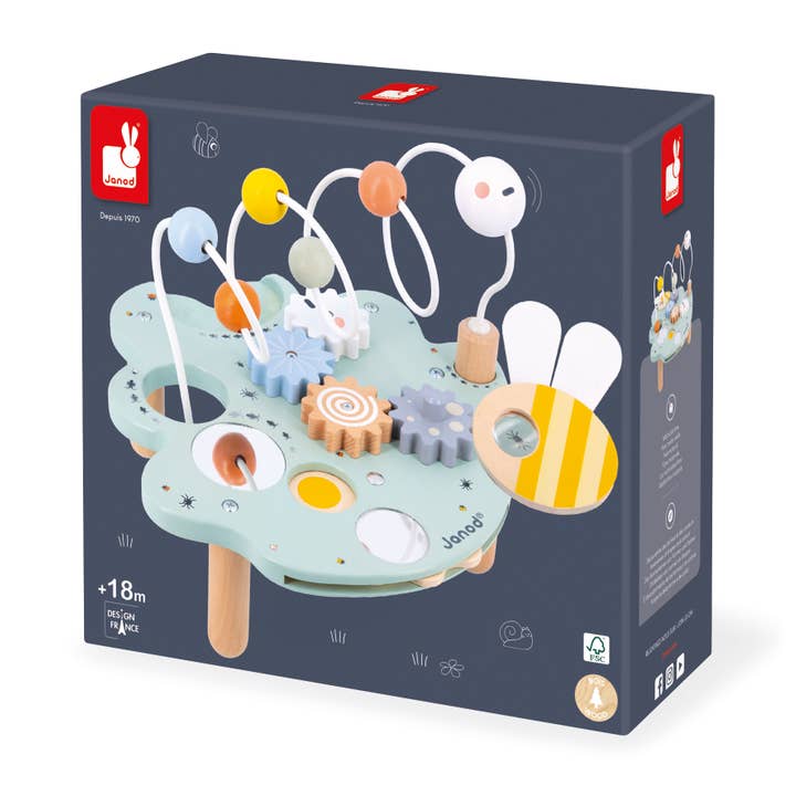 Janod - Wholesale Wood Toy - Kids - SWEET COCOON - ACTIVITY LEAF