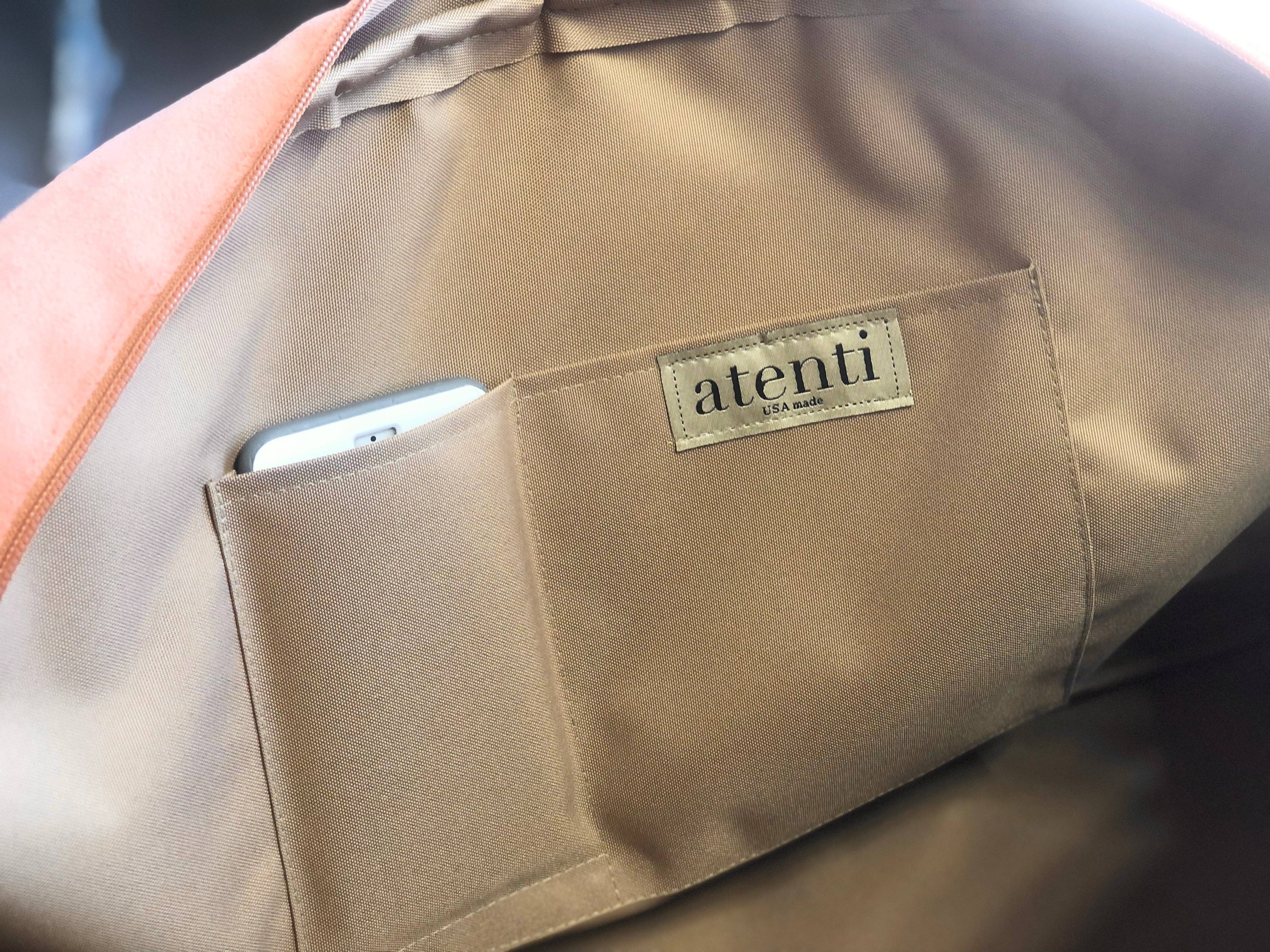 Atenti – Engroshandel Stor rejse- og weekendtaske - Dame – Håndlavet Atenti Le Tigre Overnighter Weekender – Fremstillet i USA2