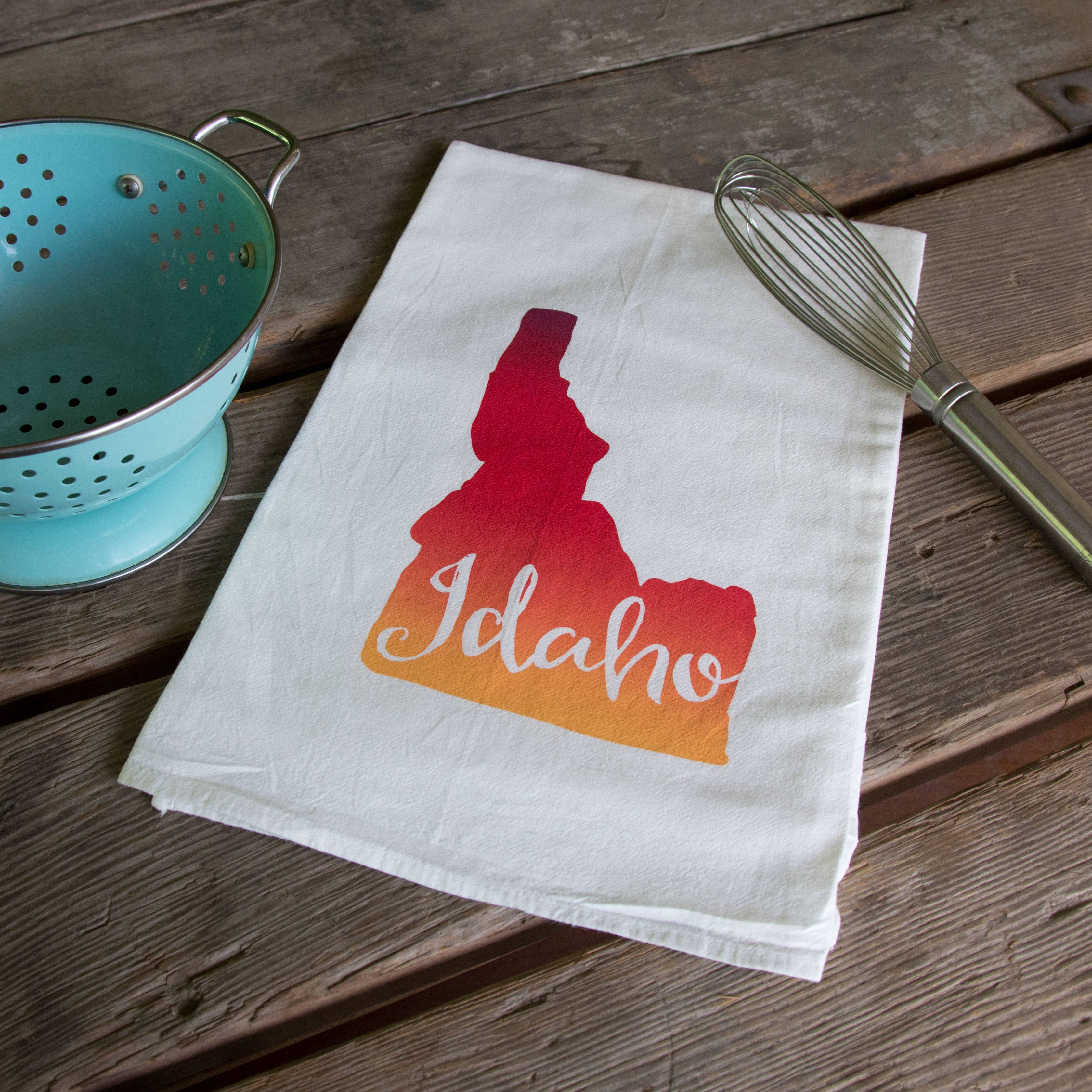 Ladybug Press - Vente Torchons - Torchon Sérigraphié Idaho8