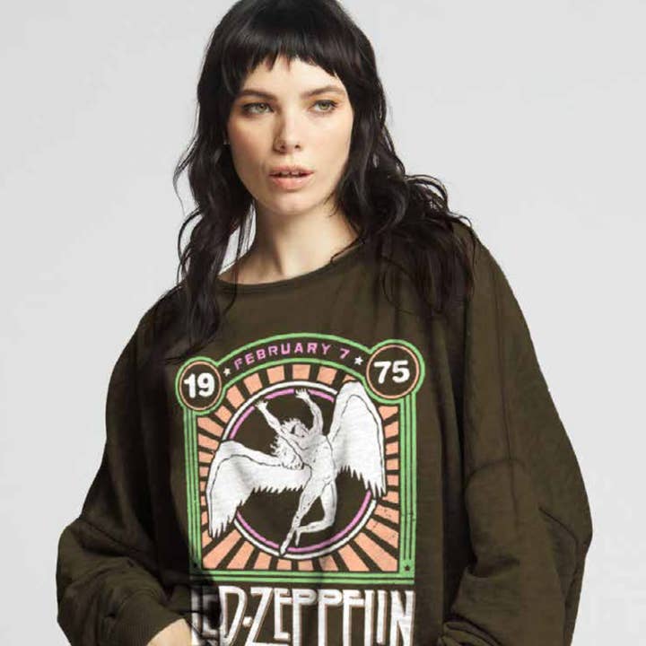 303581 - 430 Led Zeppelin One Size Ls Fleece for wholesale by Recycled Karma
