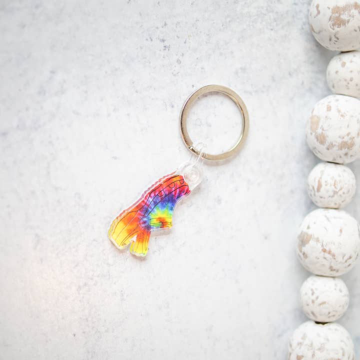 Savannah and James Co - Wholesale Keychain – Women's - Tie Dye Croc, Keychain2