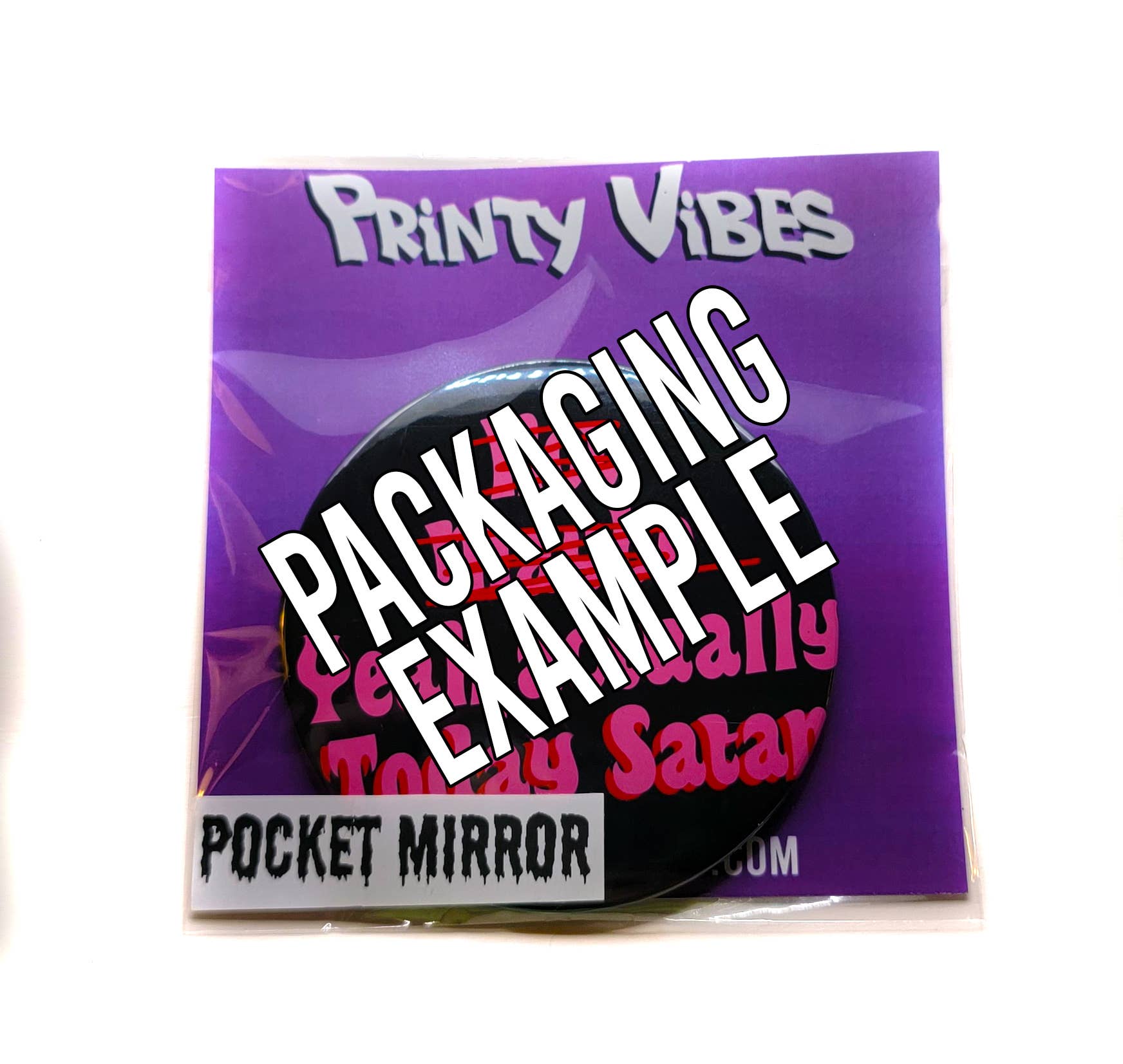 Printy Vibes - Vente Miroirs de poche - Miroir de poche Scream Queen Horror Movie de 3 pouces1