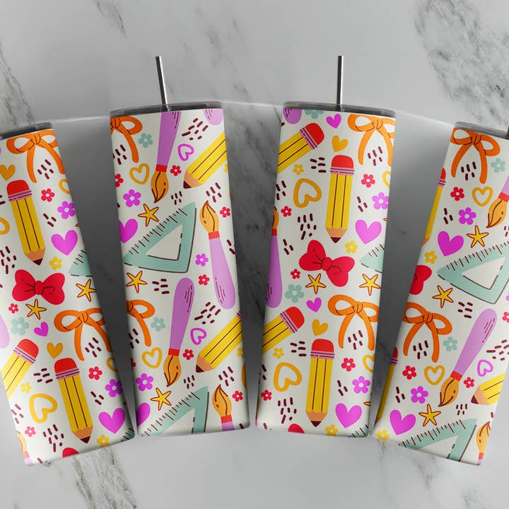 So Peachy Designs - Wholesale Insulated Mug/Tumbler - Teacher Tumbler, School Tumbler, Teacher Gift1