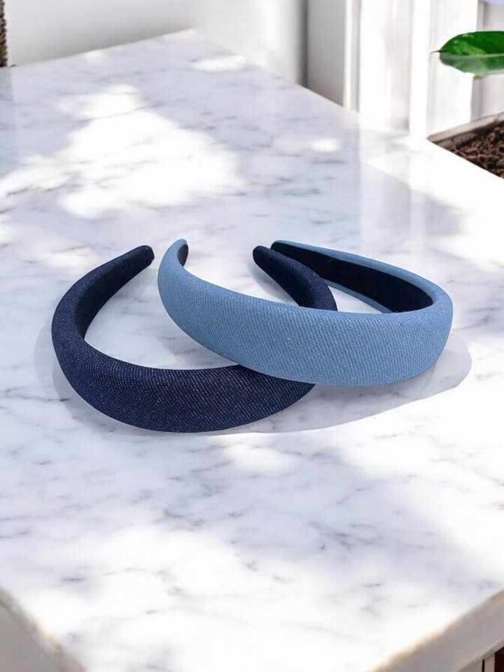 Cerchietto in denim ST31M per la vendita all'ingrosso da parte di BYREN | ÉLINE L'ATELIER