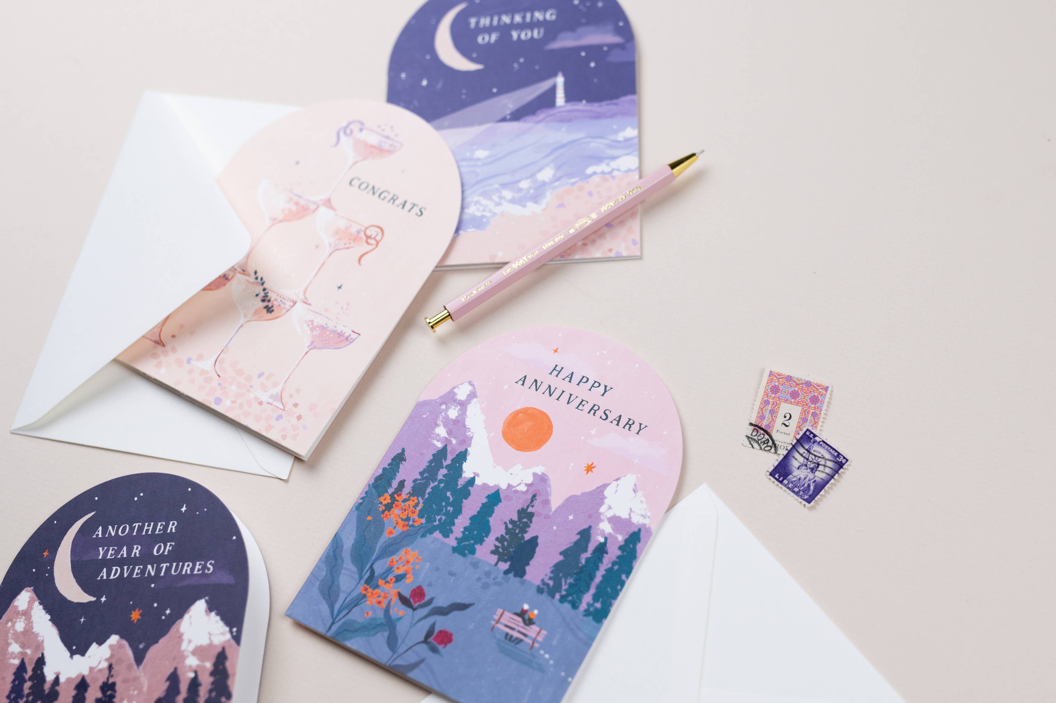 Sister Paper Co. - Wholesale Anniversary Card - Anniversary Sunset Card | Anniversary Cards | Love Cards4