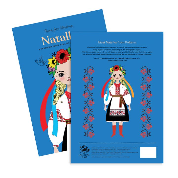 Of Unusual Kind - Wholesale DIY Craft Kit - Kids - NATALKA PAPER DOLL