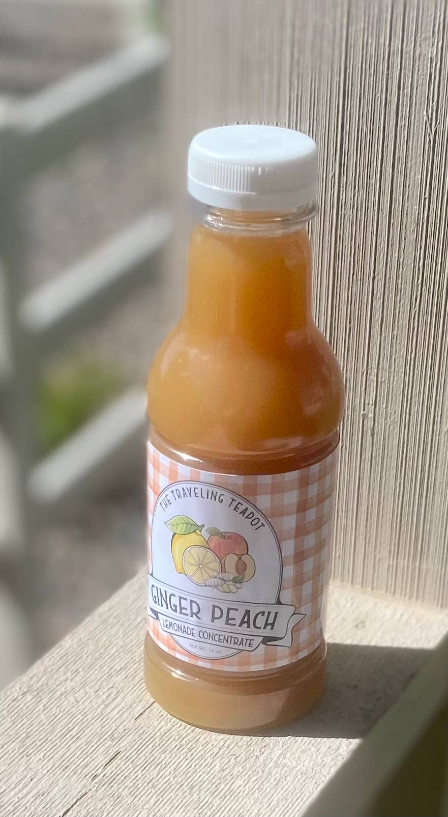 The Traveling Teapot - Vente Mélange/sirop pour cocktails - Concentré de limonade et pêche au gingembre, mélangeur à cocktail0