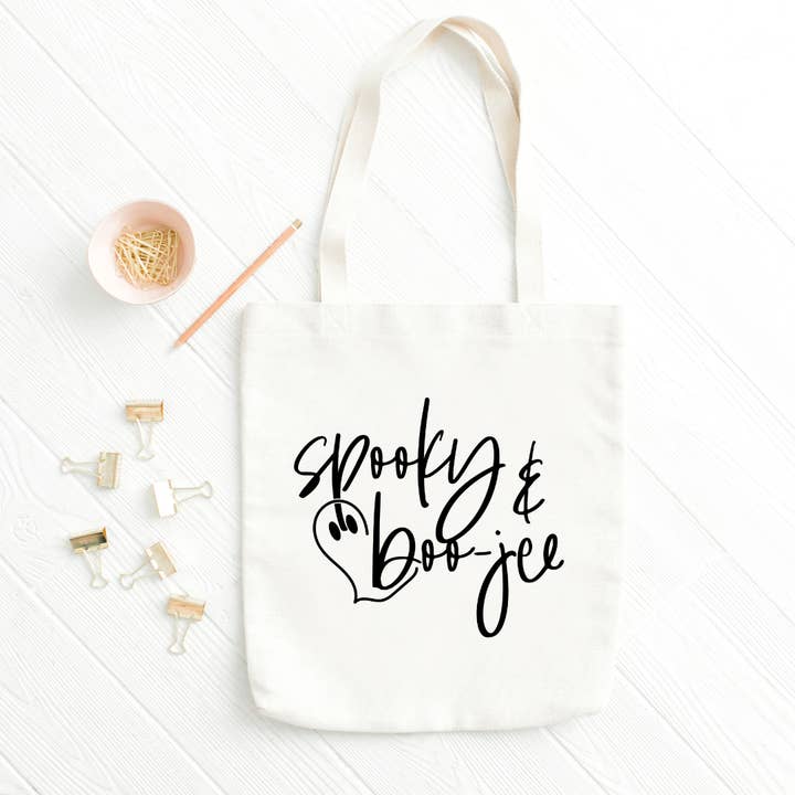 Spooky & BOO-Jee Tote Bag for wholesale by AGS Creations