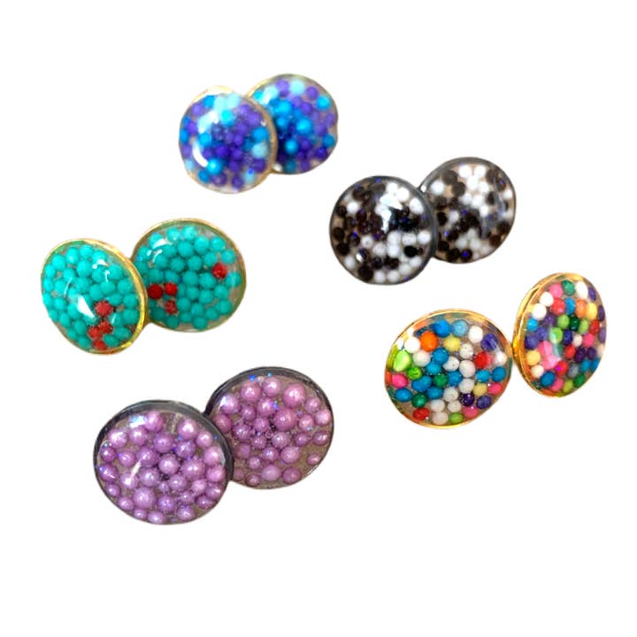 Sprinkle Studs Earrings - Sprinkles Collection for wholesale by Glitterlimes