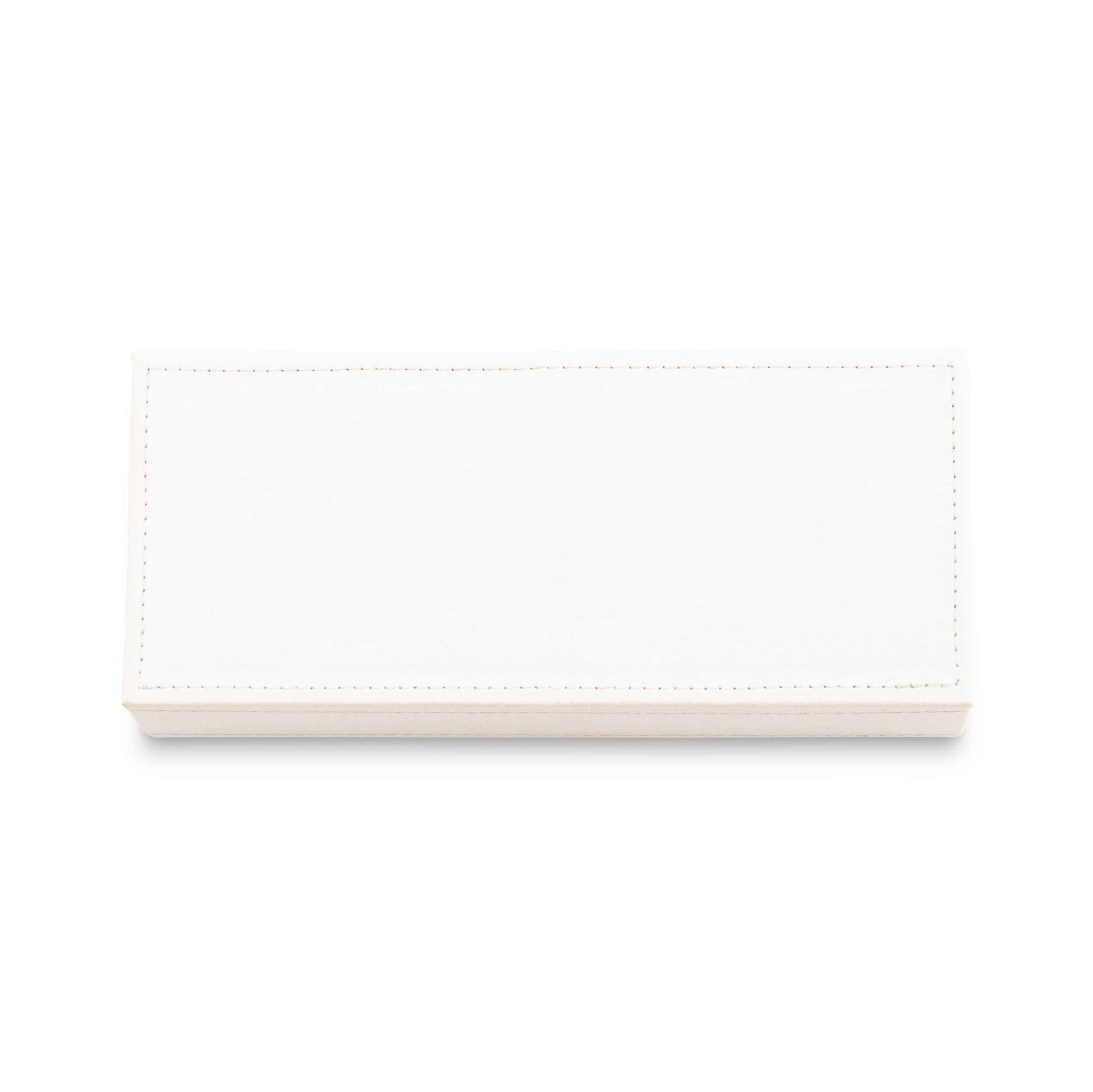 Weddingstar Inc. – wholesale Jewellery box/organiser – White Faux Leather Jewelry Box - Blank