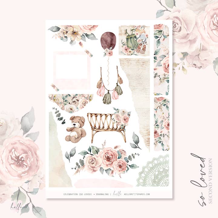 Journalingsæt - Fejring/Så elsket for engroshandel hos Hello Petite Paper