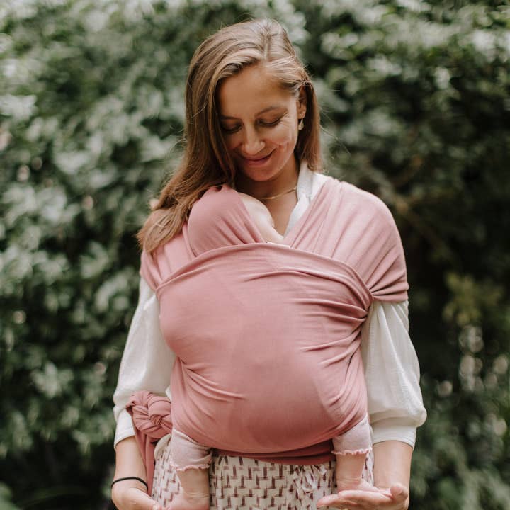 Boba Classic Baby Wrap Dusty Pink for wholesale by Boba