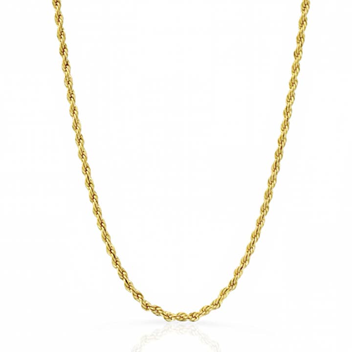 BILLIE THIN GOLD ROPE CHAIN NECKLACE for wholesale by MAI DESIREE