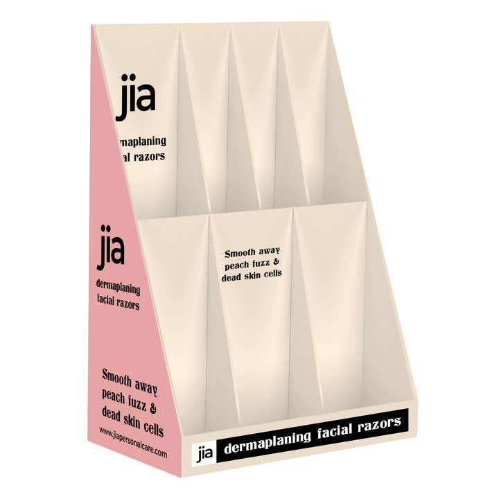 jia Personal Care - Wholesale Razor - Dermaplaning Facial Razors Display + Razors Prepack1