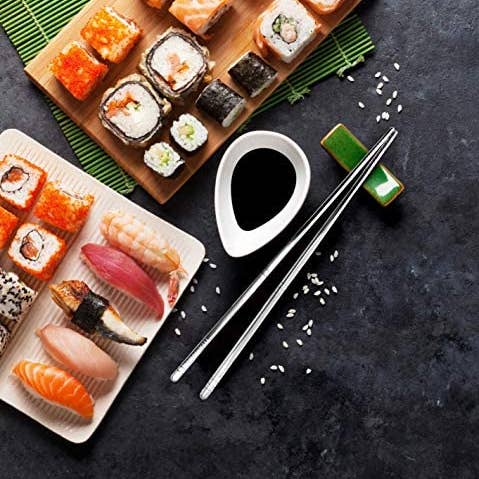 Mandala Crafts - Wholesale Chopsticks - Mandala Crafts Reusable Titanium Chopstick Set with Case for Adults and Kids; Portable and Dishwasher Safe5