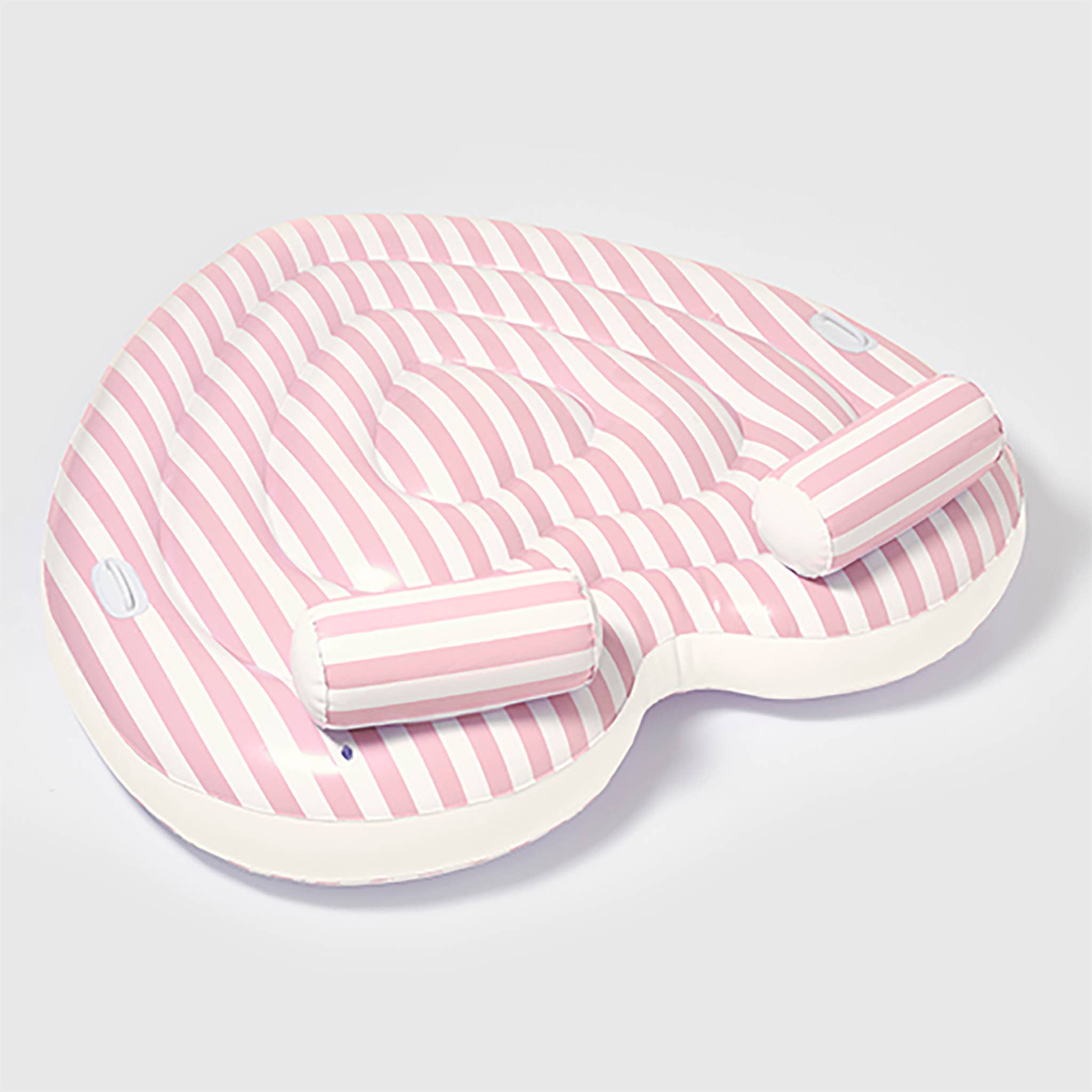 Sunnylife - Wholesale Inflatables - Twin Heart Lie-On Stole My Heart Pink Stripe3