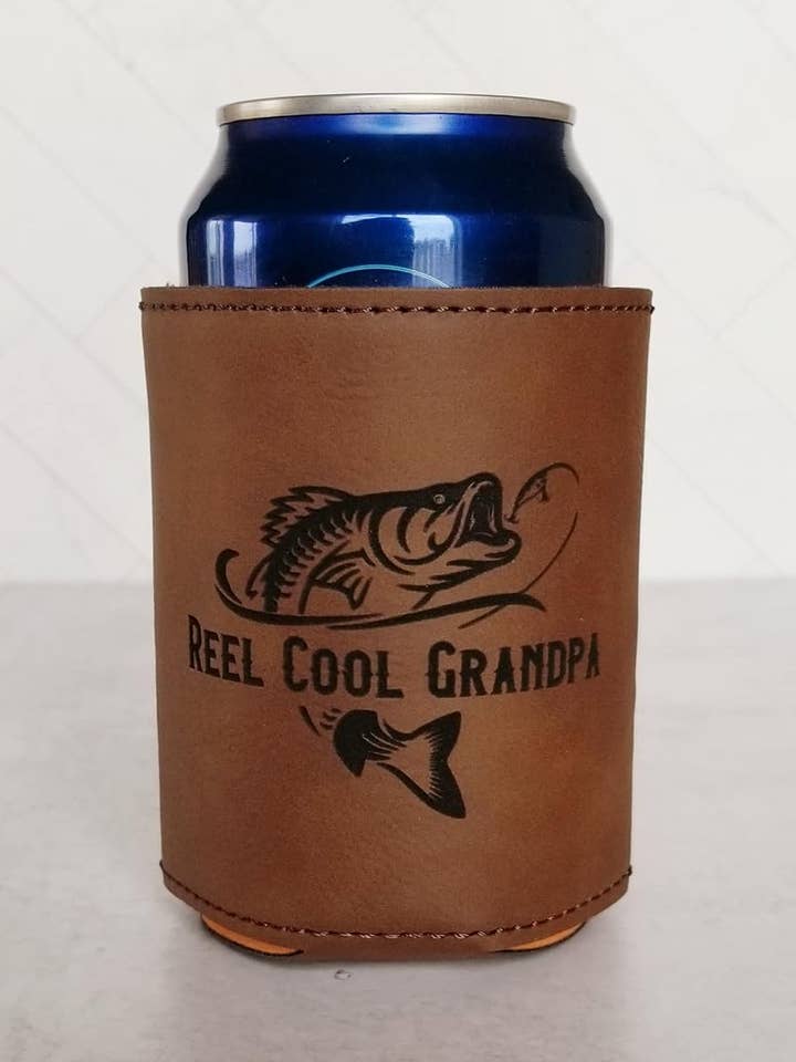 Reel Cool Grandpa Beer Koozie - Can Cozy - Beer Holder for wholesale by SHY Designs, LLC