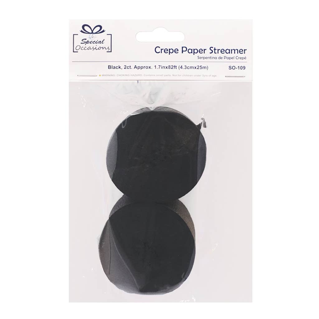 Angels Craft - Vente Serpentin - Guirlandes en papier crépon 2 unités – 10 couleurs, 25 m décoration de fête9