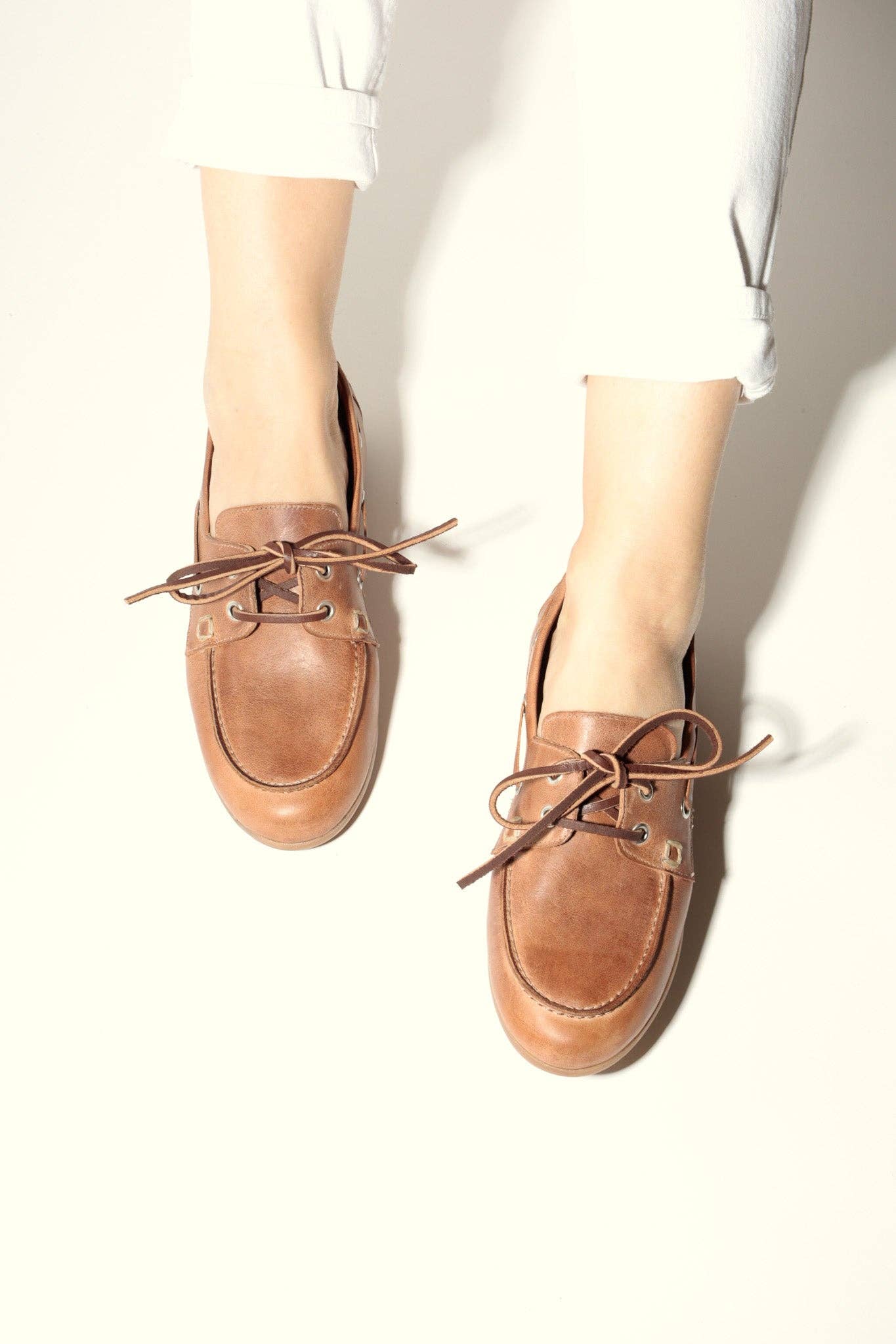 KMB Shoes - Wholesale Loafers - Women's - KAI LIGHT BROWN – Leather Boat Shoes3
