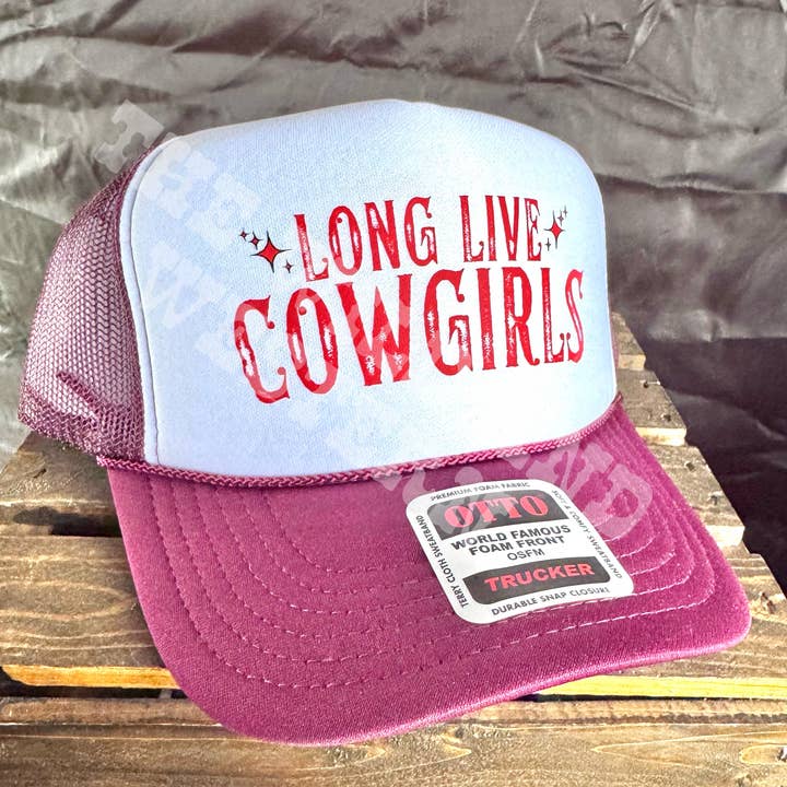 Cappello da camionista Long Live Cowgirls per la vendita all'ingrosso da parte di The Wild and Western