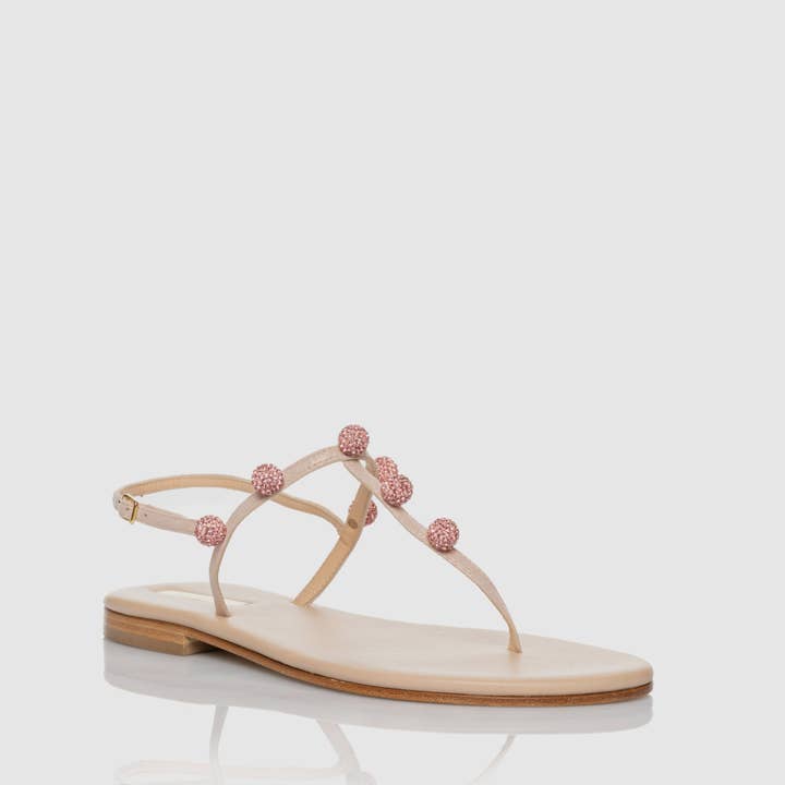 Paola Fiorenza Capri - Wholesale Sandals – Women's - Atmosphere flip flop sandal in glitter suede5