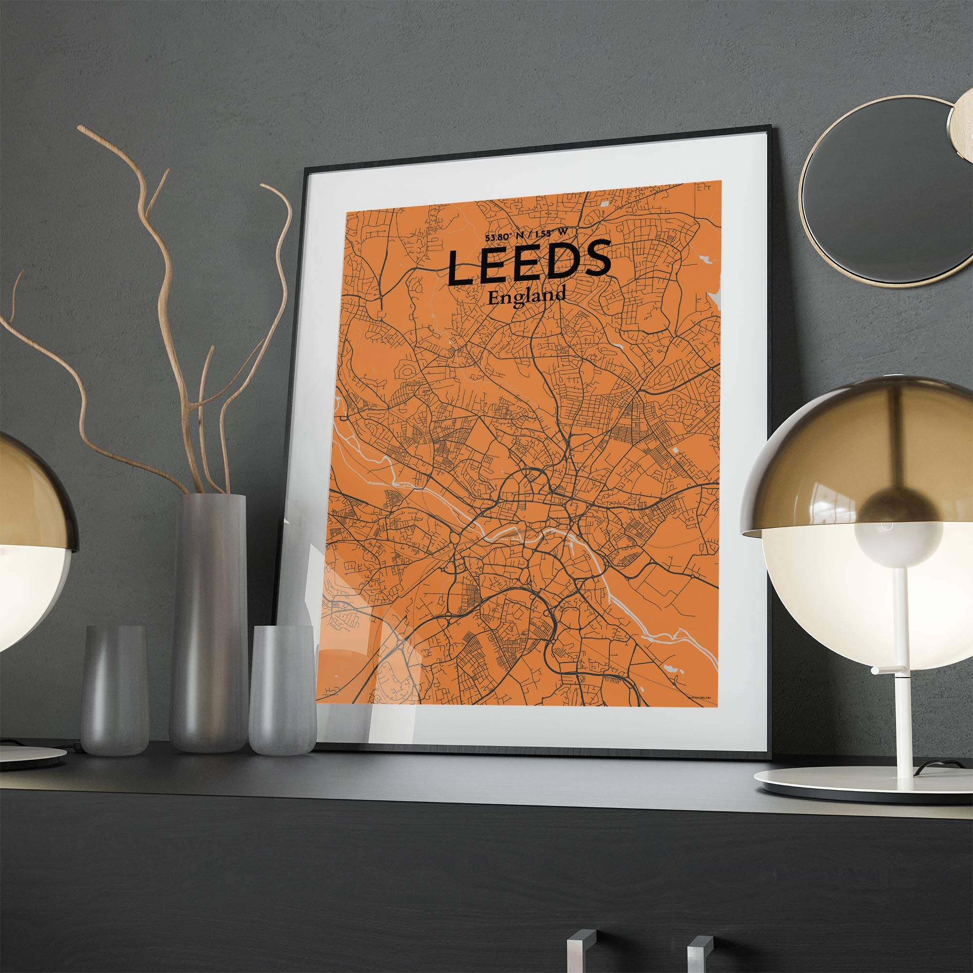 OurPoster.com – wholesale Poster – Leeds karta affisch23