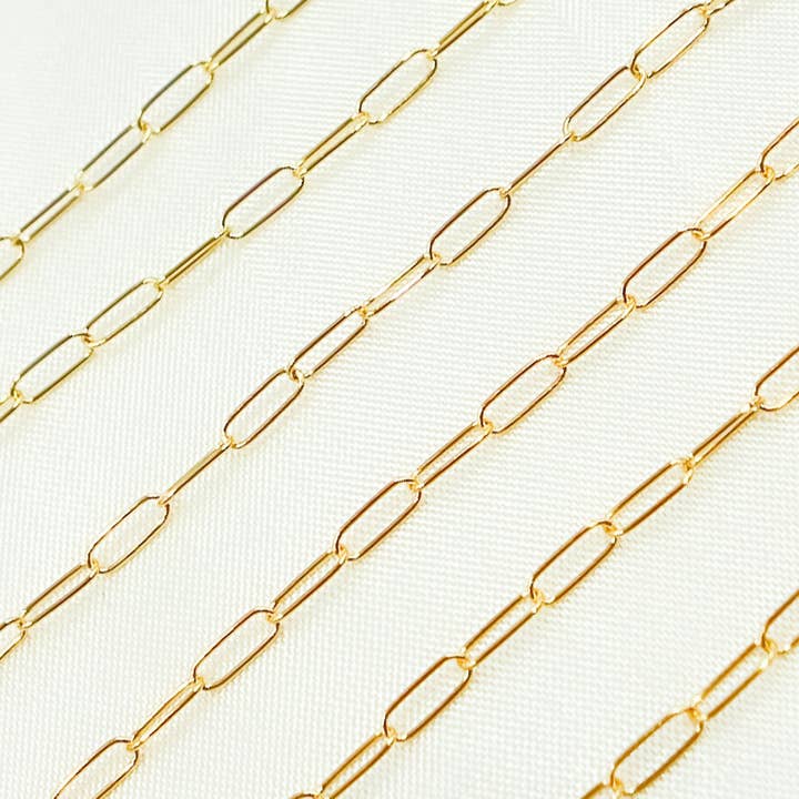 Jewels & Chains - Wholesale Link & Chain Necklace - 1606GF. 14k Gold Filled Smooth Paperclip Chain3