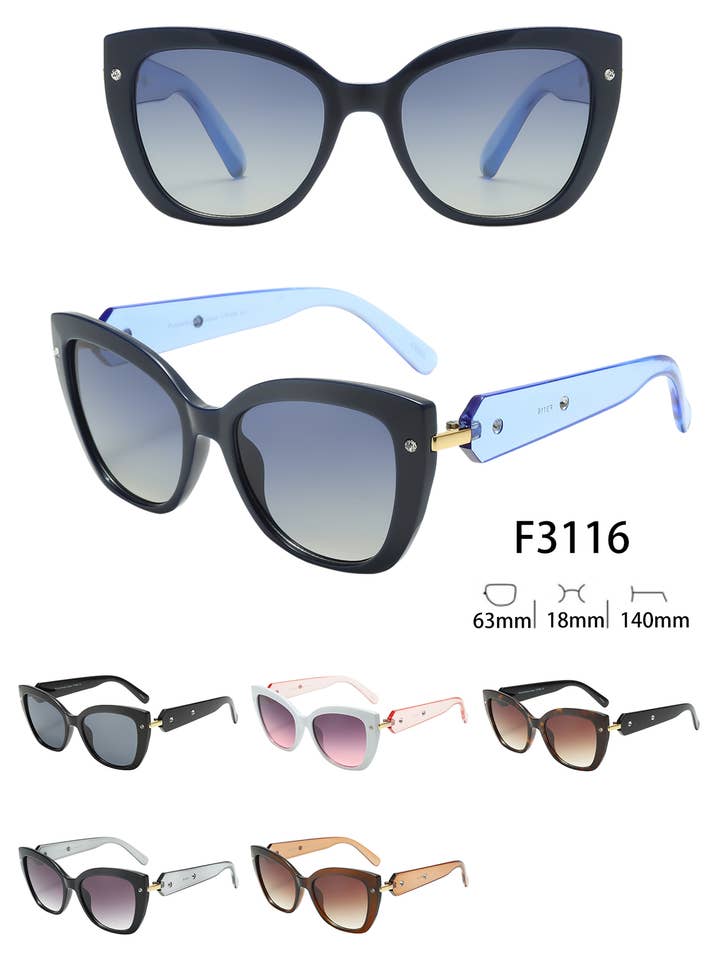F3116, Fashionable Large Cat-Eye Style for wholesale by Prime Opticals