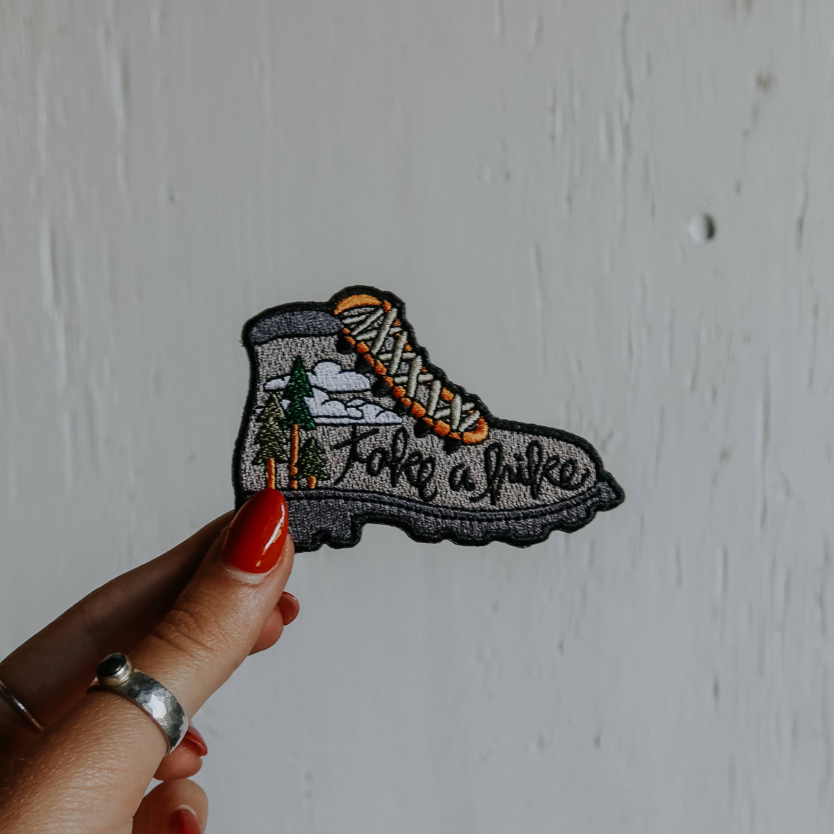 Sticker Girl – wholesale Patch – Hiking Boot Embroidered Iron On Patch3