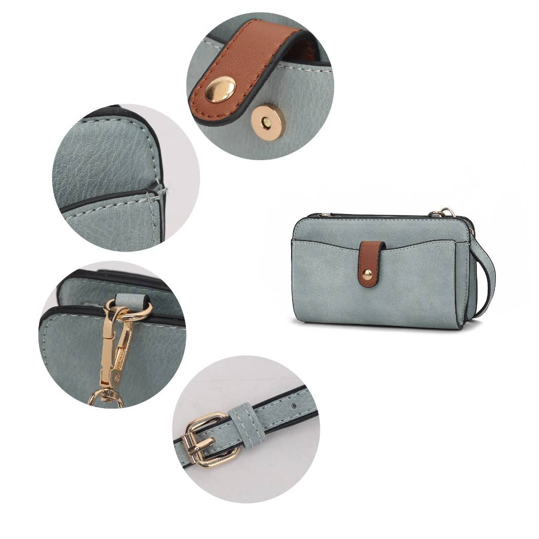 MKF Collection - Wholesale Crossbody Bag - Women's - Muriel Women Crossbody Bag with Card holder and Small Pouch14