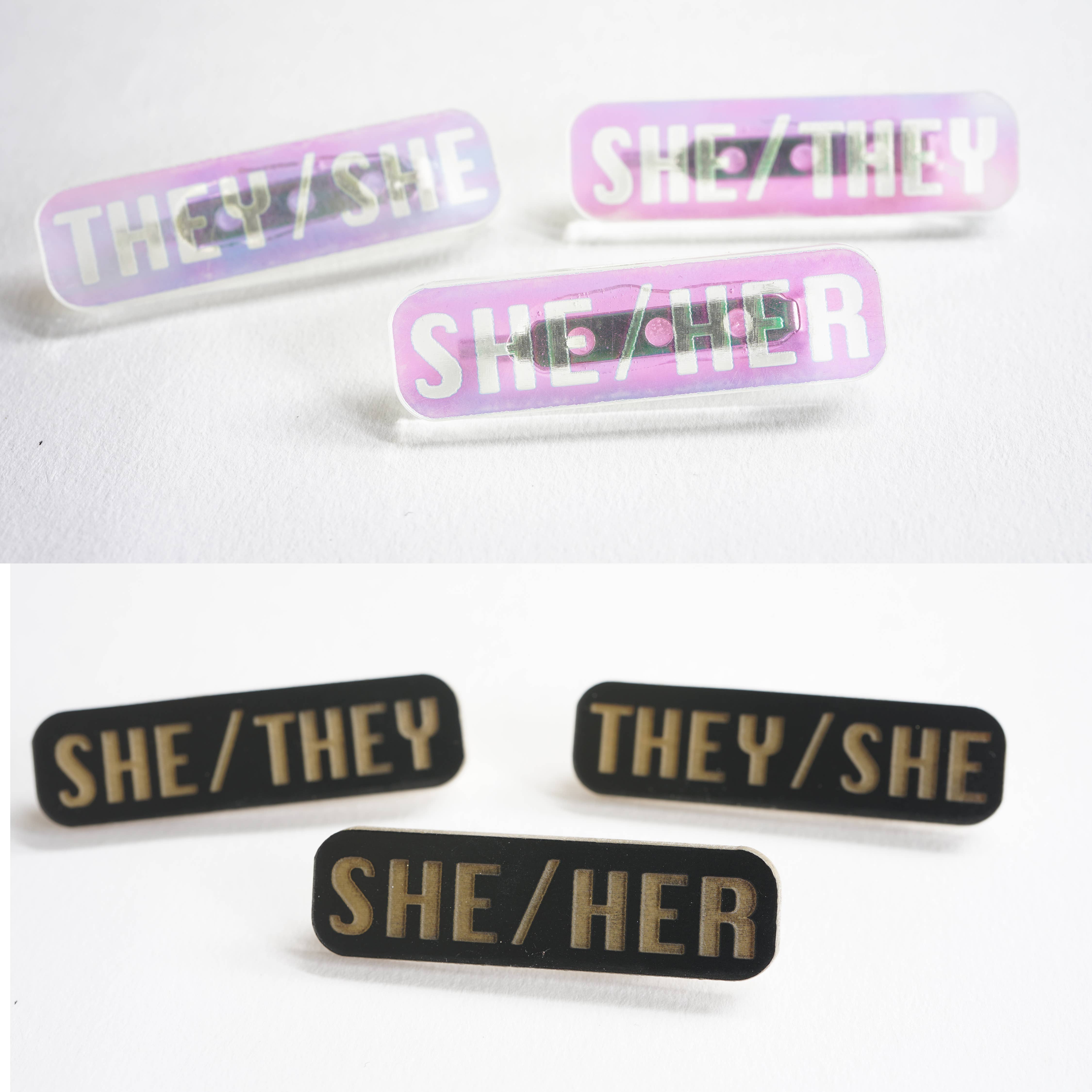 Design WhatHaveYou - Wholesale Lapel Pin/Button - Laser Cut Acrylic pronoun pins0