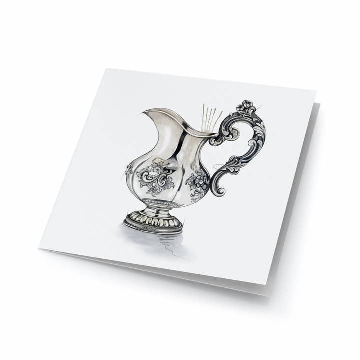 Grandes cartes d'art - Pichet argenté pour la vente par Emmeselle