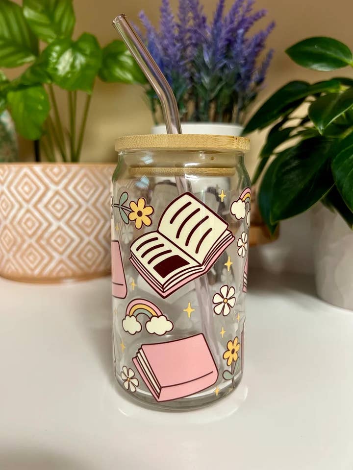 Tasse Books and Rainbows, Bookish Cup, Reading Lover Cup pour la vente par MommyandMarie