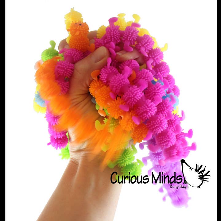 Curious Minds Toys – wholesale Fidget Toy - Barn – 1 stretchiga Caterpillar Animal Puffer stretchiga nudelleksaker -1