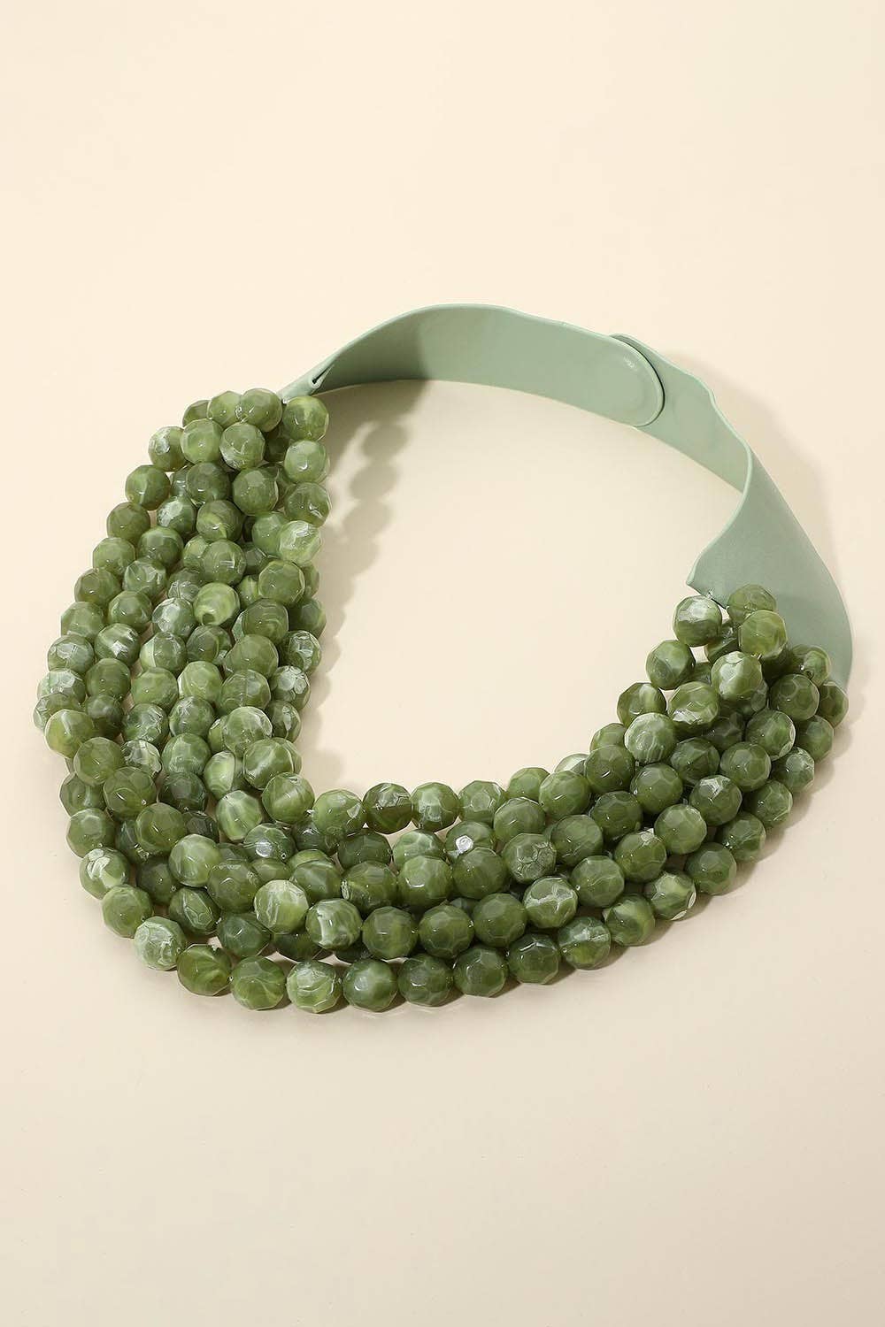 anbfashion - Wholesale Beaded/Pearl Necklace - *BEST* NEW BELLA CHUNKY BEADED LAYERED MAGNETIC NECKLACE 17