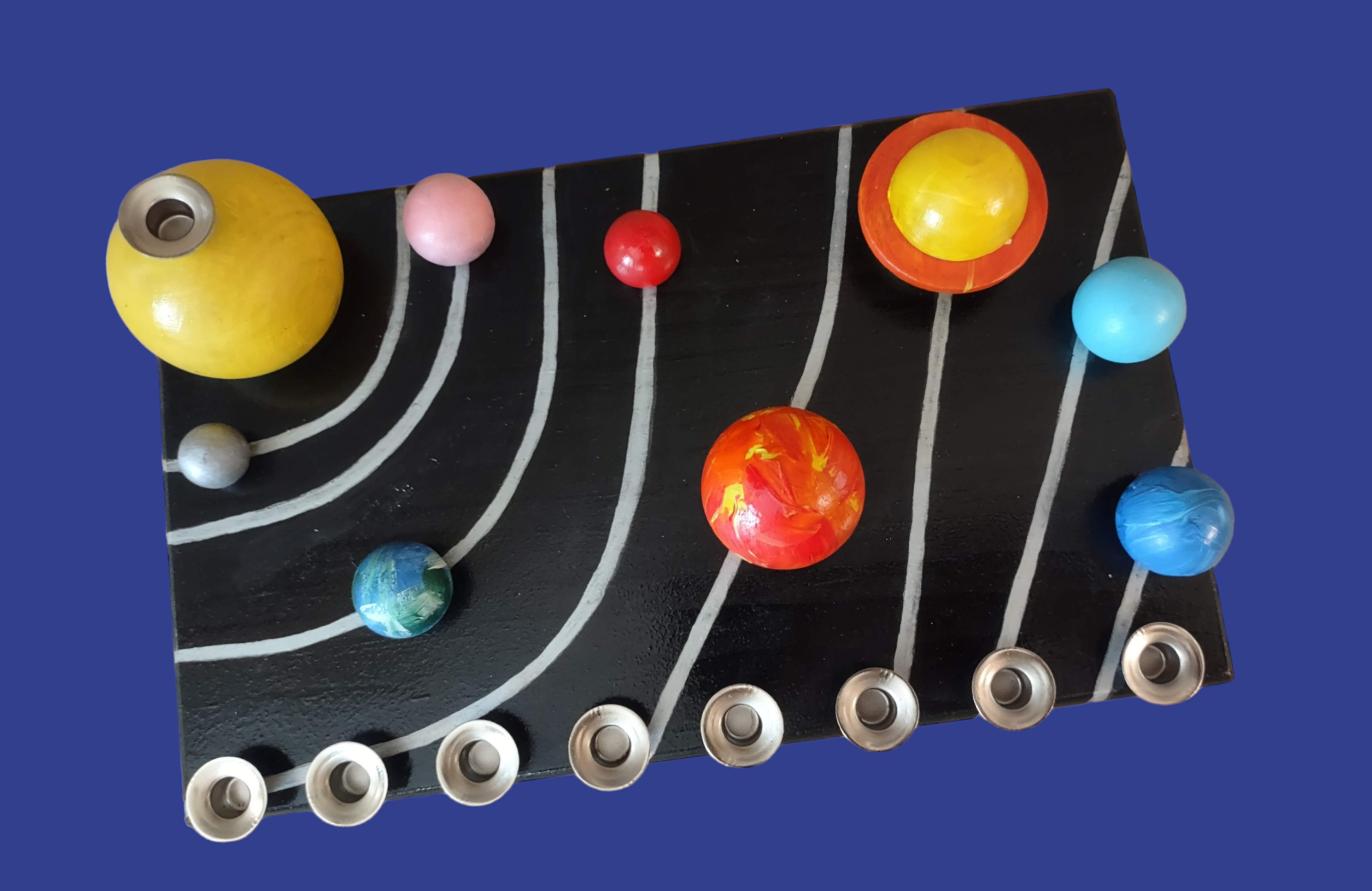 Eclectic Judaica - Wholesale DIY Craft Kit - Kids - Solar System Menorah Kit3