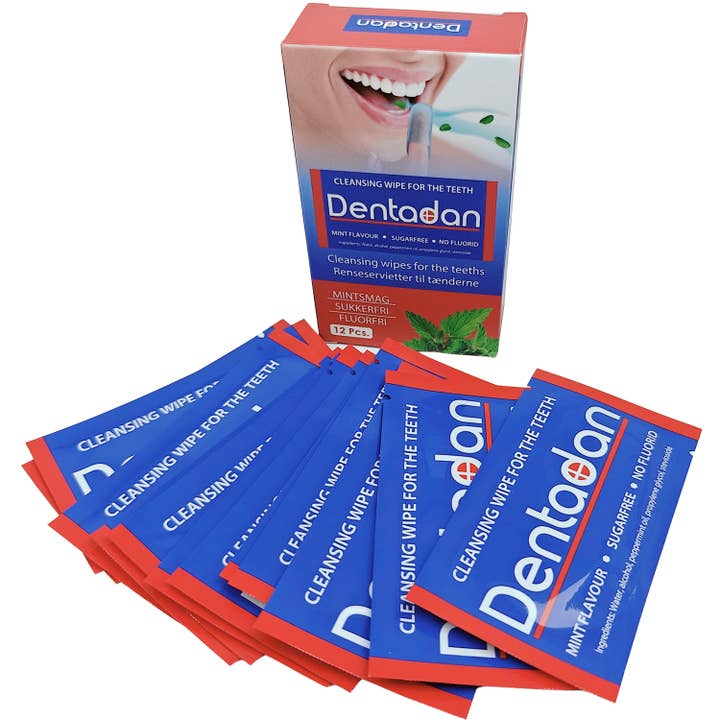Dentadan Tandenreinigingsdoekjes – Verfrissende Mondverzorgingsdoekjes (12 st) voor wholesale door Dentadan