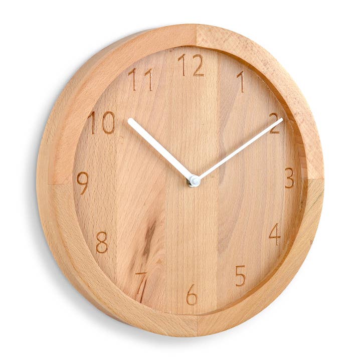 Bold Modern Natuhr relógio de parede em madeira maciça por atacado de Natuhr