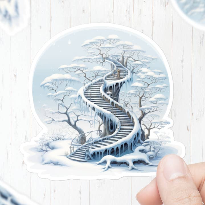 Pegatina Snowy Staircase para venta al por mayor de Mystical Clarity