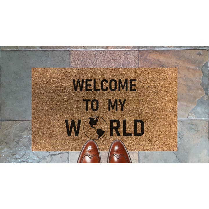 Bienvenue dans mon monde Coir pour la vente par ARTISANKISS