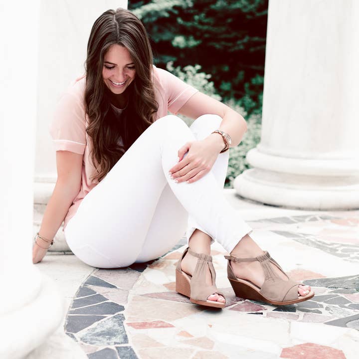 Journee - Wholesale Wedges - Women's - Kedzie Wedge Heel Sandals In Faux Leather13