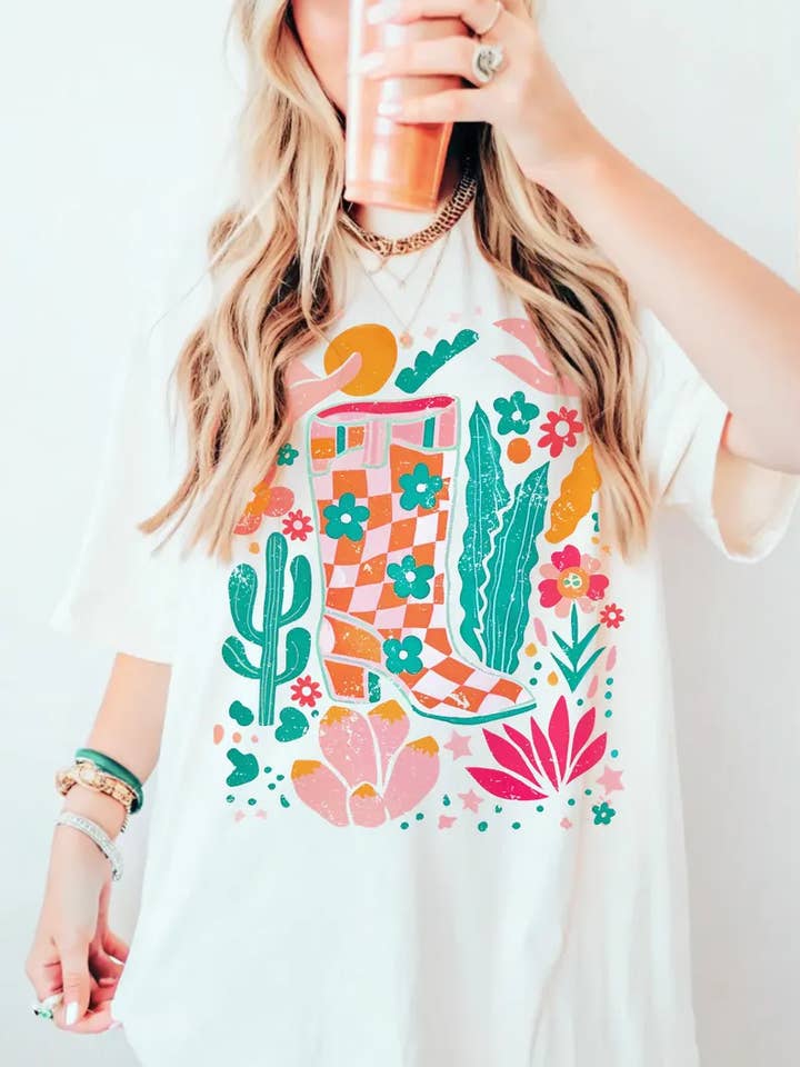 Cowgirl Summer for wholesale by Not So Plain Jane Tshirts