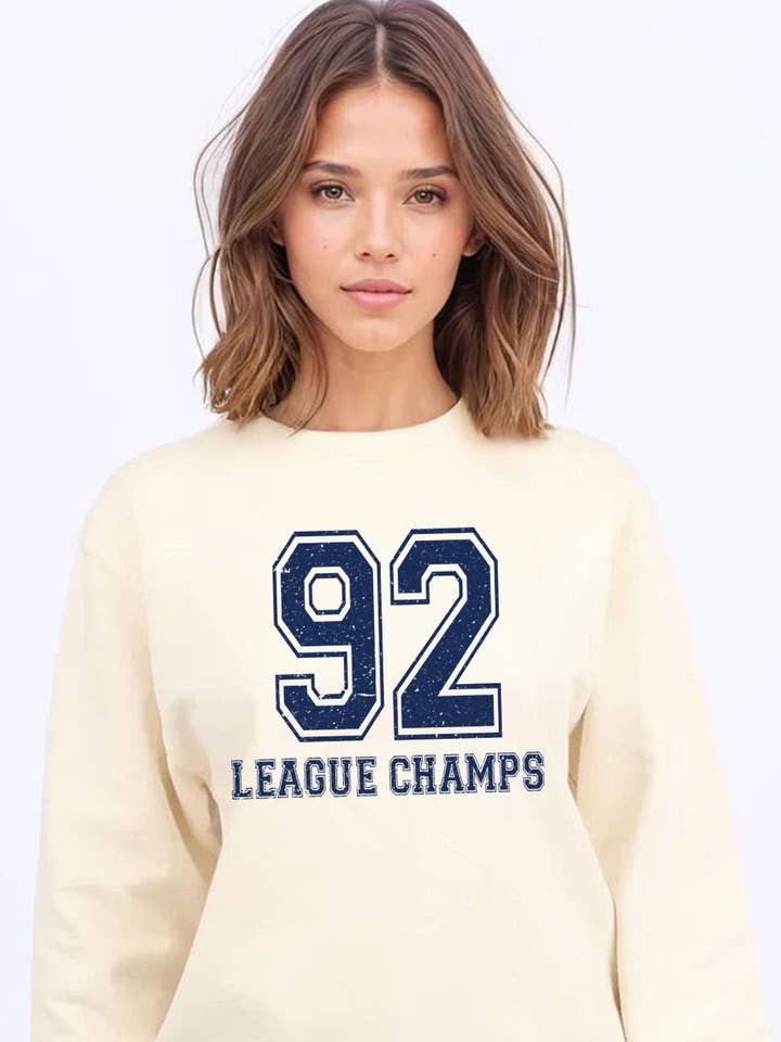 Missi Clothing – wholesale Graphic sweatshirt – Women’s – 92 League Champs Printed Sweatshirt18