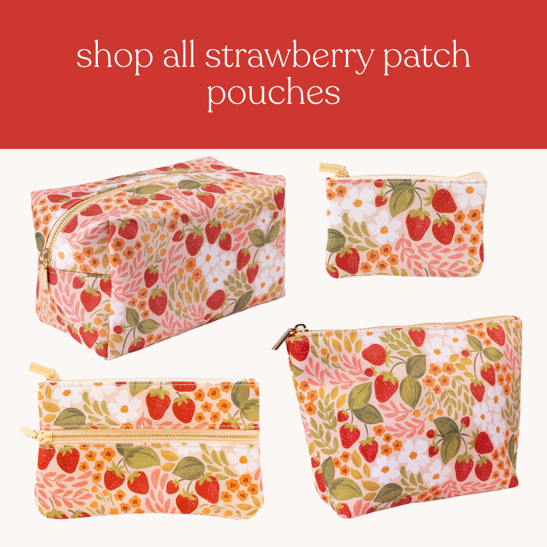 Elyse Breanne Design - Wholesale Pencil Case/Pouch - Strawberry Patch Pencil Pouch4