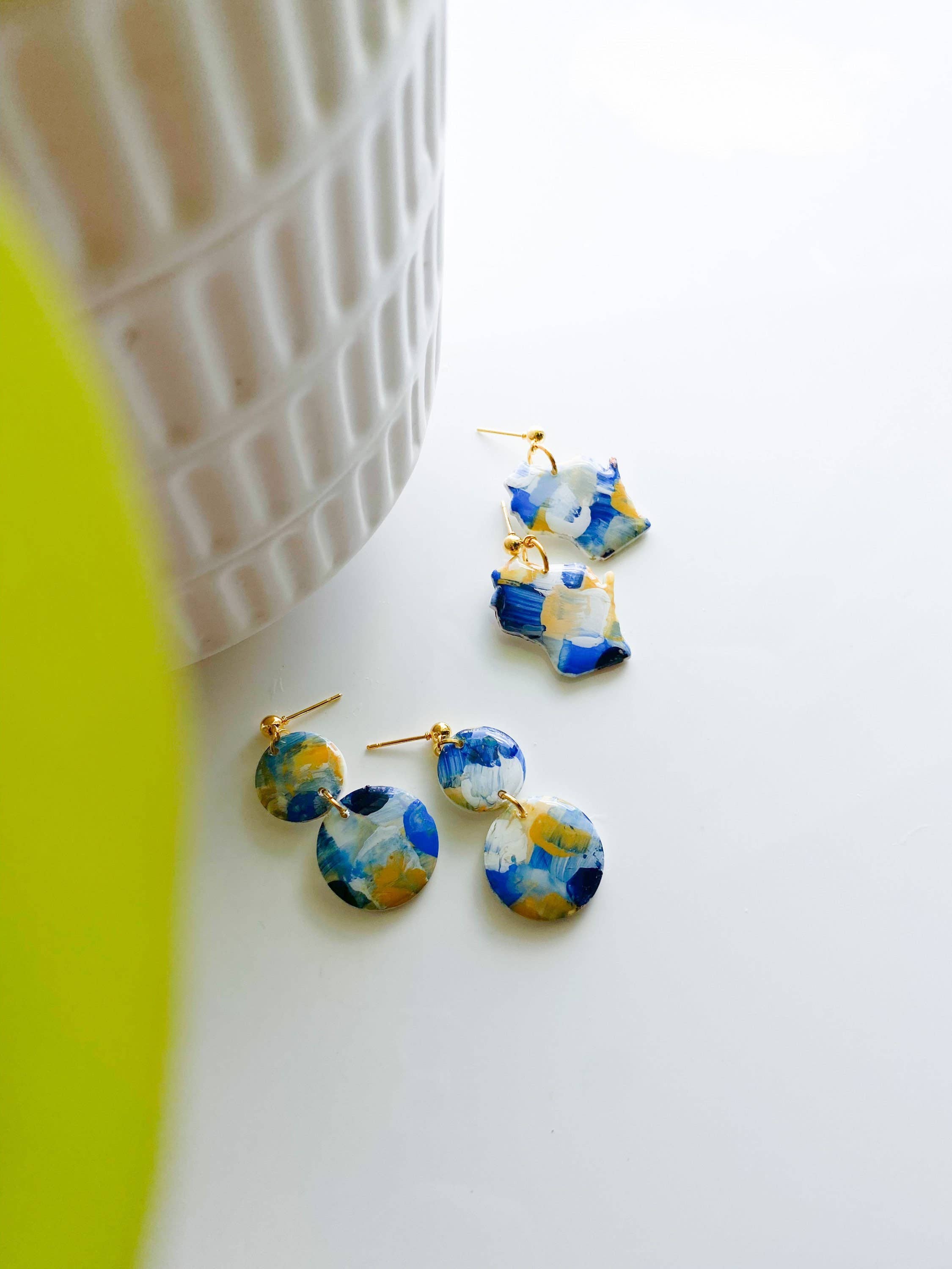 Design With Purpose - Wholesale Dangle Earrings - Hand Painted Milwaukee Brewers Earrings3