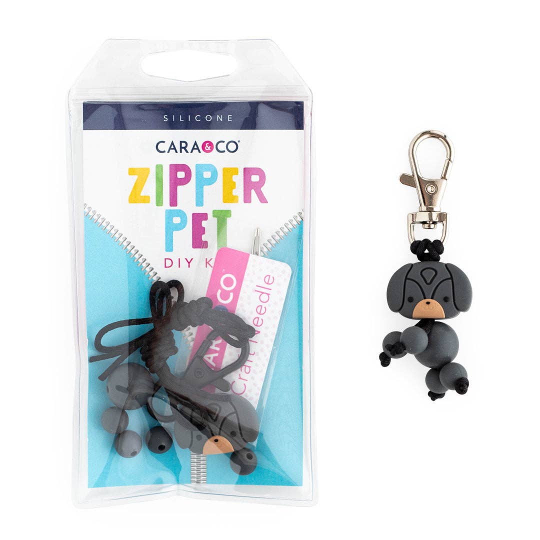 Cara & Co Silicone Craft Supply - Wholesale DIY craft kit – Child - Backyard Puppy Zipper Pets0